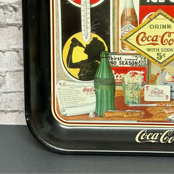 Coca Cola Through The Years By Sandra E Porter 1990 Vintage Serving Tray - Picture 5 of 16